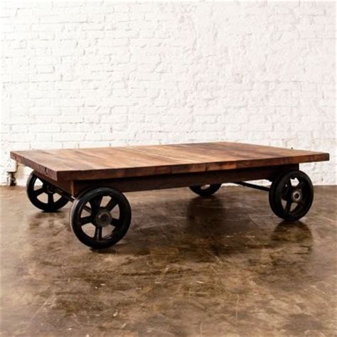 Tjtg end tables small coffee table fashion tea table simple modern tea rack with wheel mobile small tea cart creative short coffee table home office desk. Nuevo V33 Rectangle Reclaimed Wood Coffee Table with ...