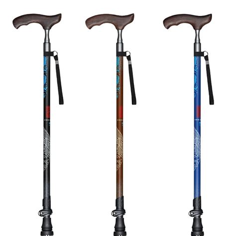 Pioneer Elderly Carbon Fiber Walking Stick Cane Adjustable Stick