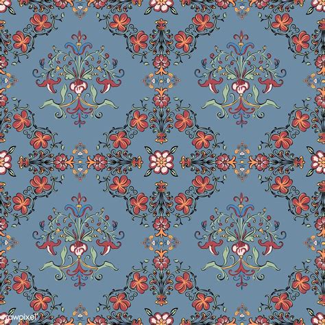 Vintage Flourish Pattern Wallpaper Free Image By