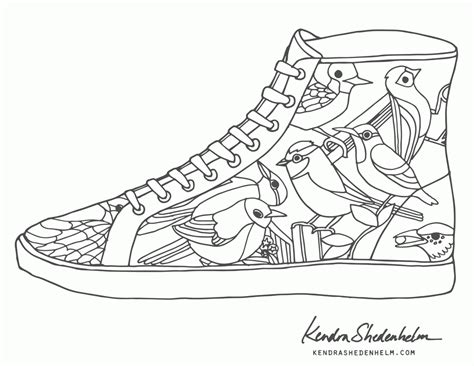 Shoes Coloring Pages Print - Coloring Home