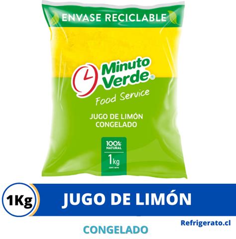 Jugo De Limon Minuto Verde 1kg Congelados Refrigerato