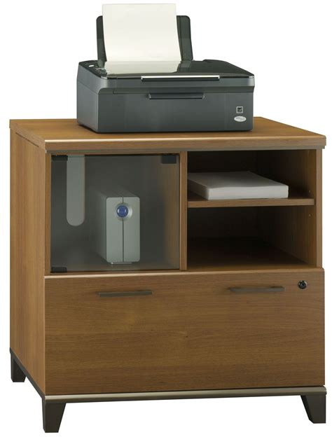 Achieve Warm Oak Lateral Fileprinter Stand From Bush Pr67390