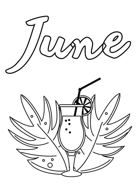 June For Kids Coloring Page Download Print Or Color Online For Free
