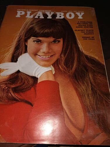 Vintage Playboy Magazine March 1970 BARBI BENTON With Centerfold EBay