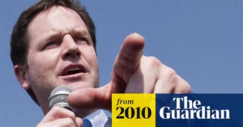 nick clegg goes public on coalition and looks to the conservatives general election 2010