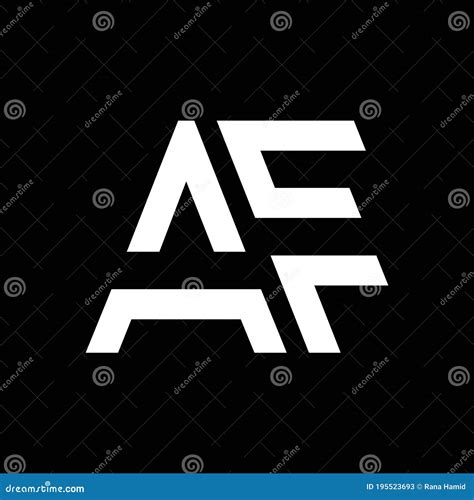 Af Logo Design Business Typography Vector Template Creative Linked