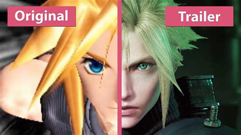 Final Fantasy Vii Original Ps4 Vs Remake Trailer Comparison Youtube