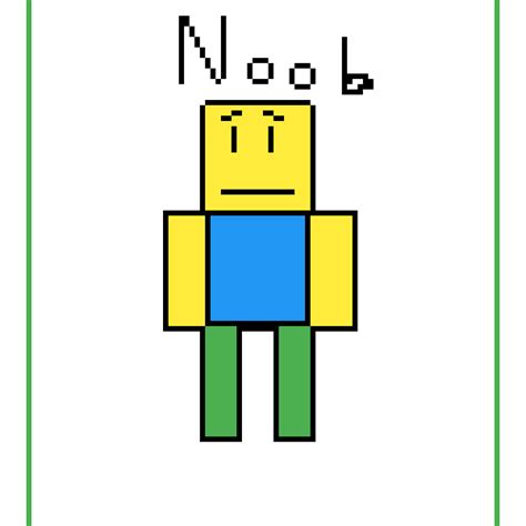 Pixilart Roblox Noob By Pixelap