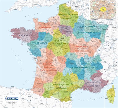 Michelin Carte De France Carte De France Sud Détaillée Succed