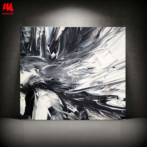 Buy Wangart Minimalist Art Giclee Abstract Black White