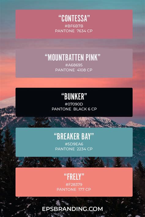 Beautiful Pink Color Palettes Eps Branding Color Palette For Home