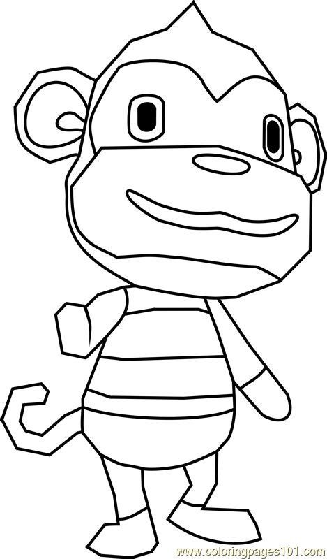 Simon the chipmunk coloring pages. Simon Animal Crossing Coloring Page - Free Animal Crossing ...