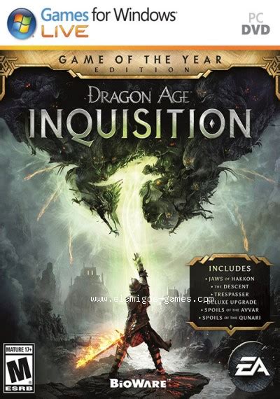 *bethesda renamed goty edition to definitive edition after release of console de. Download Dragon Age: Inquisition Game of the Year Edition ...