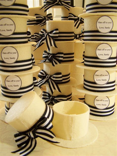 Cute Little Felt Top Hat Favor Boxes For All Events Specializing In