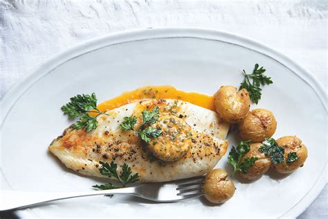 Turbot fillets with Café de Paris butter Food and Travel Magazine in