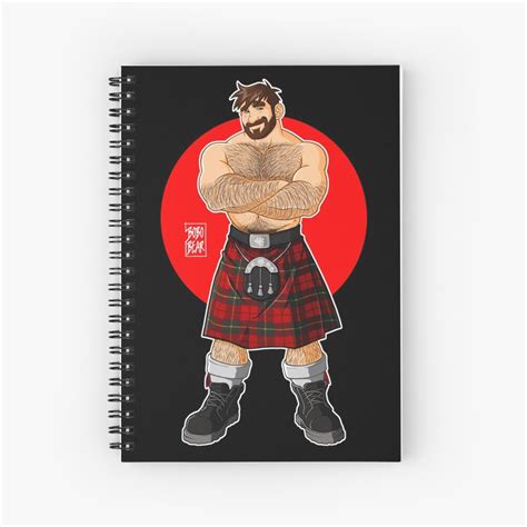 Adam Likes Kilts Shirtless Spiral Notebook For Sale By Bobobear