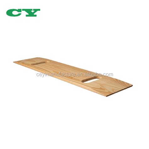 Wooden Transfer Slide Board Wheelchair Transfer Board With Two Cut Out