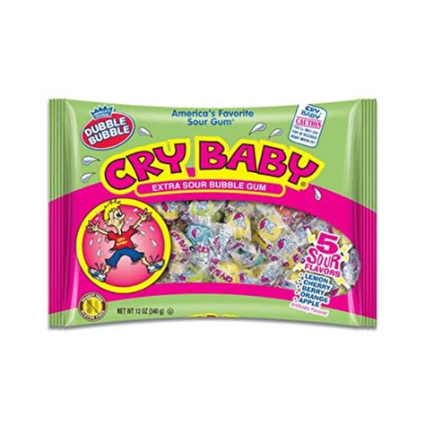 Dubble Bubble Cry Baby Extra Sour Bubble Gum 12x12oz Pacific Candy