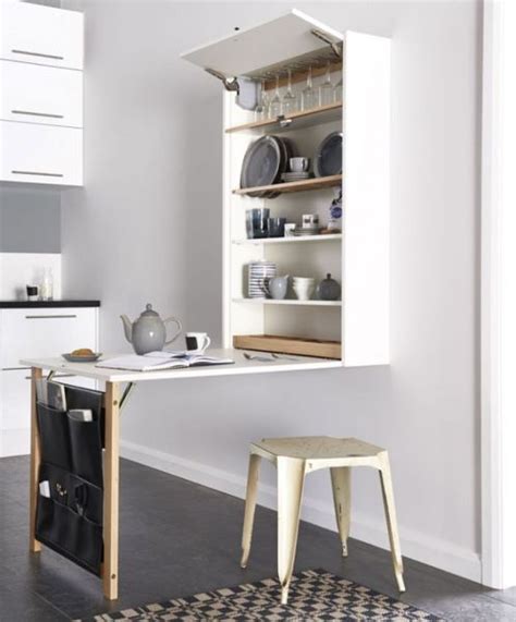 50 Amazing Folding Wall Table Ideas For Space Saving Tiny House