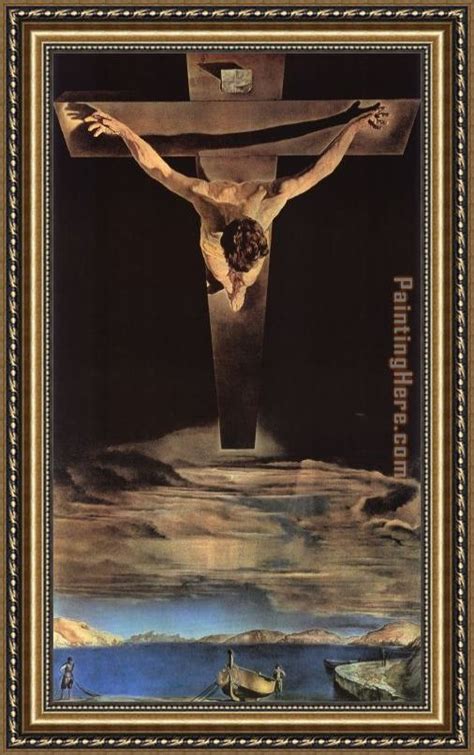 Salvador Dali Christ Of Saint John Of The Cross Framed Painting For
