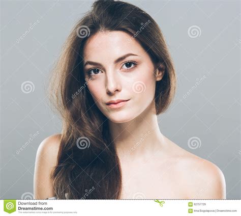 Beautiful Young Woman Portrait Smiling Posing Attractive