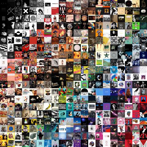 A Rainbow Collage Of The Top Albums Ive Listened To In 2020 Whats