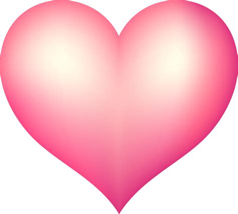 Glossy Pink Heart On White Background 24856076 Vector Art At Vecteezy