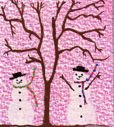 Snowmen In The Pink By Sarah Leach Artwork Painting Sketches