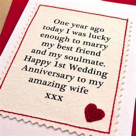 Check spelling or type a new query. handmade first anniversary card by jenny arnott cards & gifts | notonthehighstreet.com