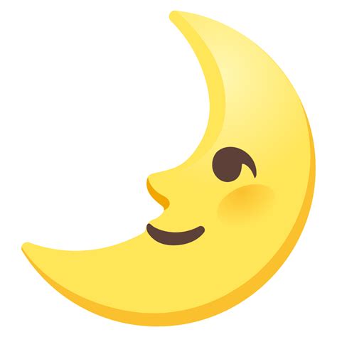 🌛 First Quarter Moon Face Emoji