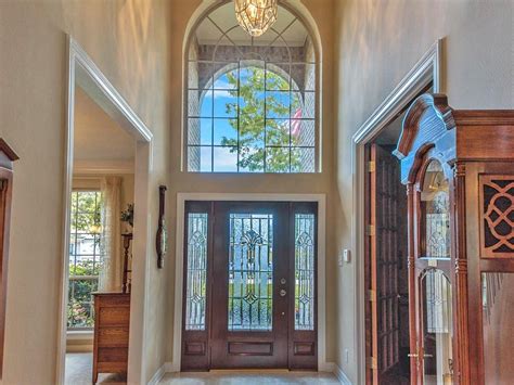 Grand Glass Entry Way With Beautiful Door Front Doors With Windows