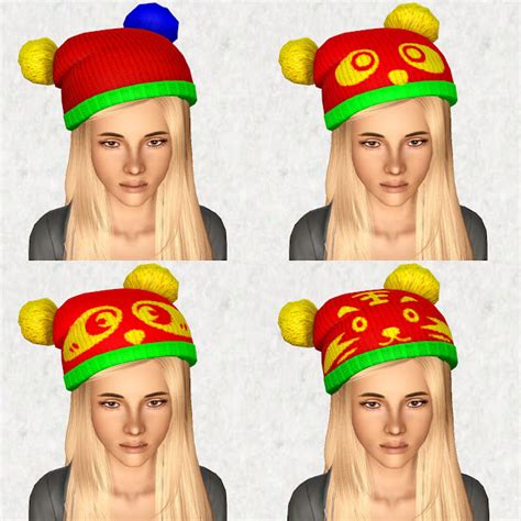 My Sims 3 Blog Pumped Up Pom Pom Hat Dehairified And Made Accessory By