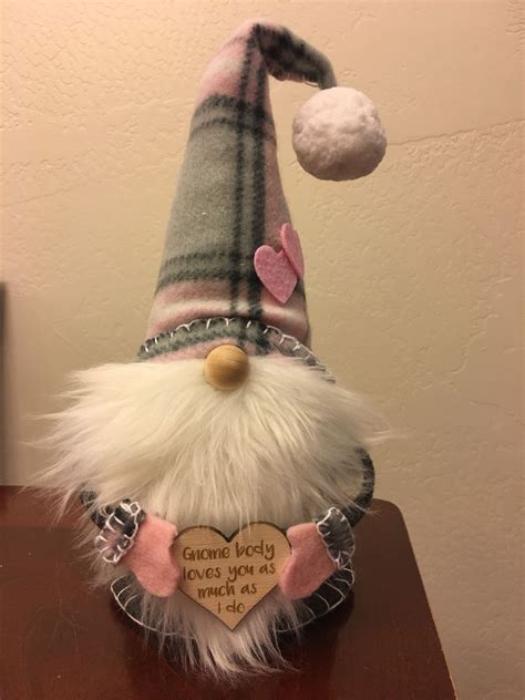Valentine gnome holding a loving message. Created by Honey ...