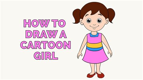 How To Draw Easy Cartoon Girl