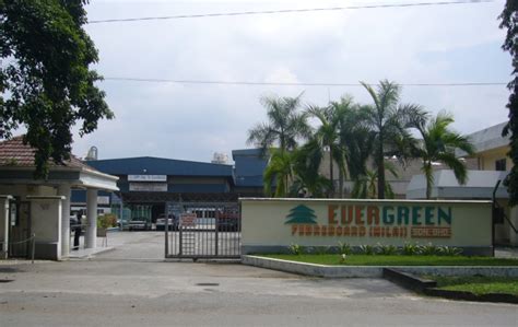 Evergreen fibreboard berhad, together with its subsidiaries, engages in the manufacture and sale of medium density fiberboard, particleboard, and wooden furniture in malaysia, thailand, indonesia, and singapore. Jawatan Kosong di Evergreen Fibreboard (Nilai) Sdn. Bhd ...
