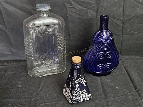 3 Glass Bottles Live And Online Auctions On