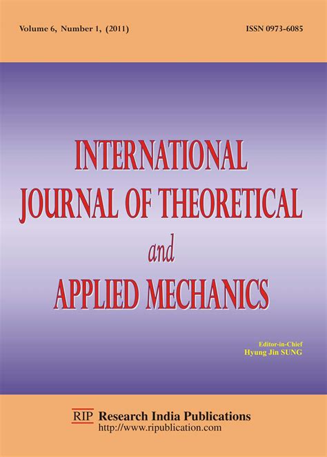 Nlm title abbreviation journal of fluid mechanics. IJTAM : International Journal of Theoretical and Applied ...