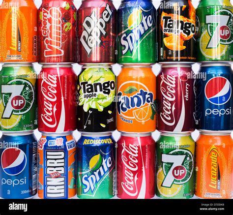Soft Drink cans Stock Photo: 56229807 - Alamy