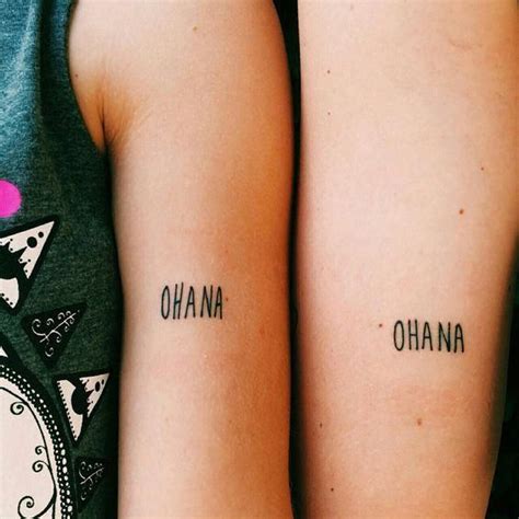 Get The Best Ohana Tattoo Design For Couple Tattoos