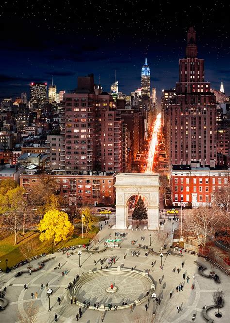 Washington Square Park Nyc Day To Night Holden Luntz Gallery