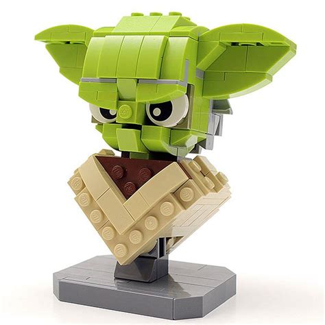 Custom Lego Yoda Bust Moc By Buildbetterbricks