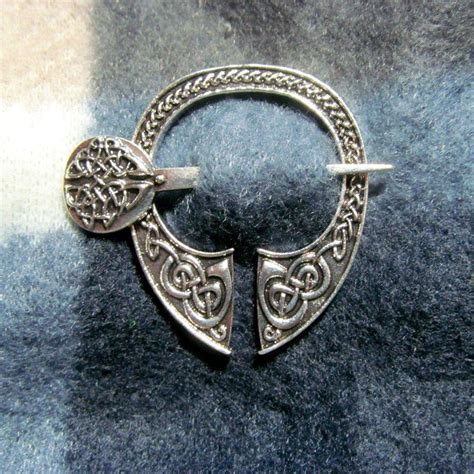 Celtic Cloak Pin 1 18 Penannular Brooch Antique Silver Etsy