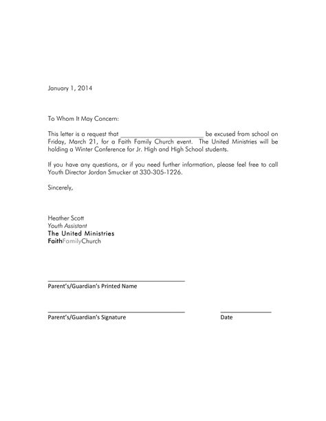 School Absence Letter How To Write A School Absence Letter Download