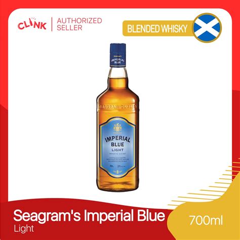 Seagrams Imperial Blue Light Imported Whisky 700ml Shopee Philippines