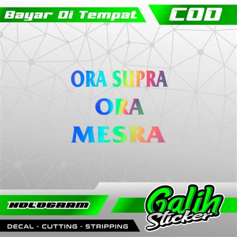 Jual Stiker Cutting Gak Supra Gak Mesra Shopee Indonesia