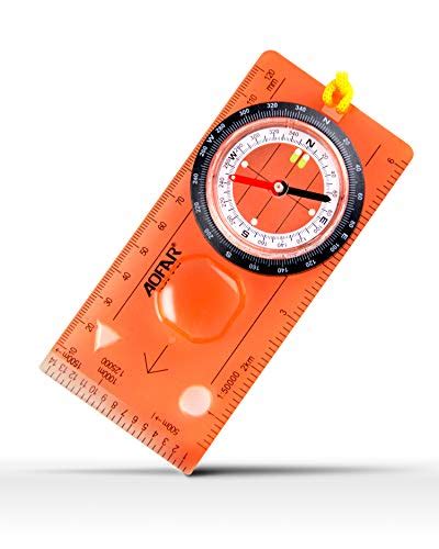 Compass app have function as compass with google map or compass gps route finder. AOFAR Orienteering Compass for Hiking, Boy Scout Compass ...
