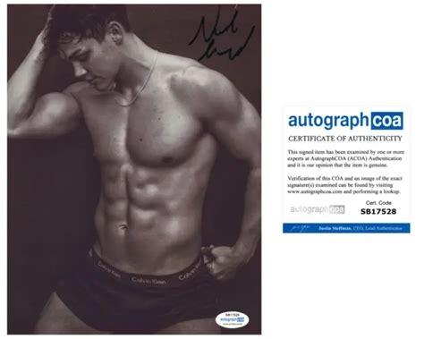 noah beck signed autograph 8x10 photo shirtless actor model tiktok acoa coa 74 99 picclick