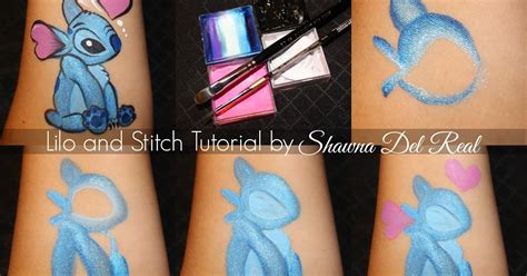 Shawna D Make Up Lilo And Stitch Cheek Art Face Painting Stitch