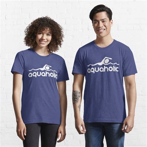 Aquaholic T Shirt Design For Swimmers T Shirt For Sale By Sportsfan