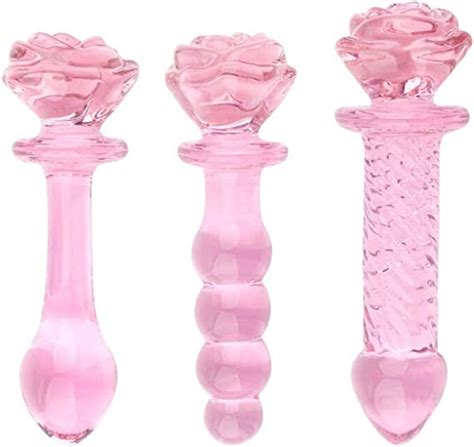 Luxury High Grade Crystal Rose Glass Pênǐs Ðildô Mässäge